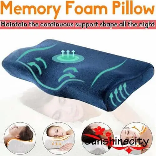 Posture Correction Curve Memory Pillow - Memory Foam Pillow Singapore