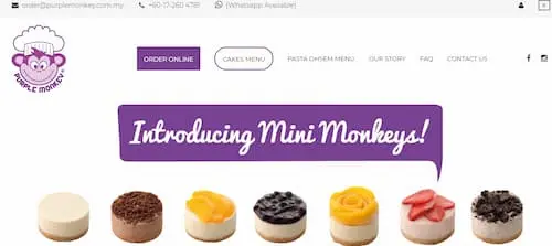 Purple Monkey  - Cake Delivery KL Selangor