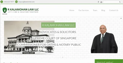 R Kalamohan Law - Divorce Lawyer Singapore (Credit: R Kalamohan Law)