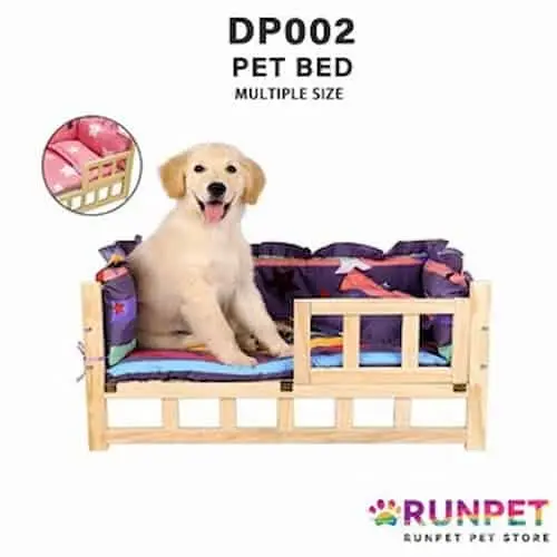 RUNPET Solid Wood Pet Dog Bed - Dog Beds Singapore