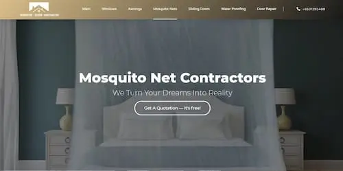 Renovation Contractor Singapore - Mosquito Net Singapore