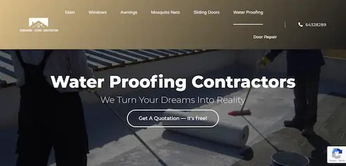 Renovation Contractor Singapore - Waterproofing Singapore