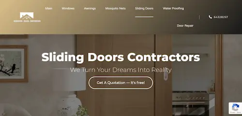 Renovation Contractor - Sliding Door Singapore