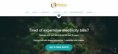 Rezeca Renewables - Solar Panel Singapore (Credit: Rezeca Renewables)