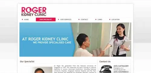 Roger Kidney Clinic - Kidney Specialist Singapore (Credit: Roger Kidney Clinic)