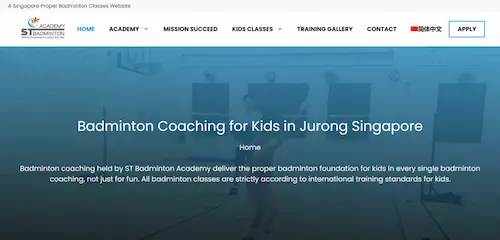 ST Badminton Academy -Badminton Class Singapore