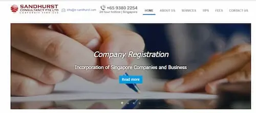 Sandhurst Consultancy - Corporate Secretary Singapore