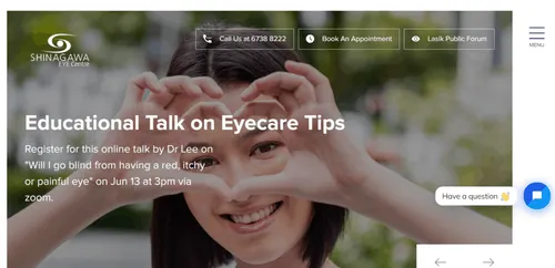 Shinagawa Eye Centre - Eye Clinic Singapore (Credit: Shinagawa Eye Centre)