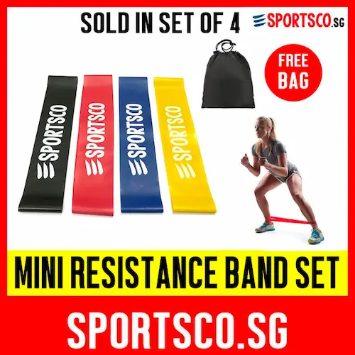 Sportsco Mini Loop Resistance Band Set - Resistance Band Singapore  