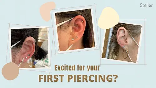 Stellar Silver Ear Piercing - Helix Piercing Singapore