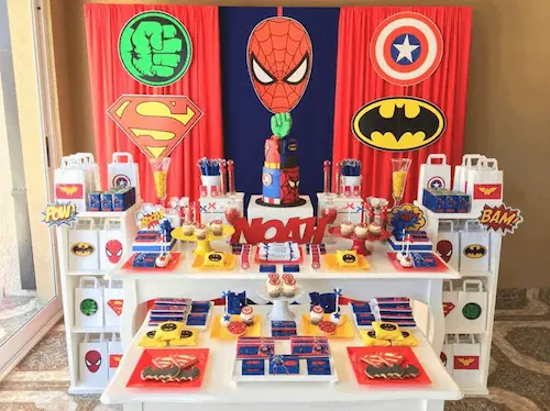 Superheroes - Party Themes Singapore (Credit: Pinterest)