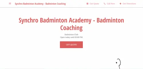 Synchro Badminton Academy - Badminton Class Singapore