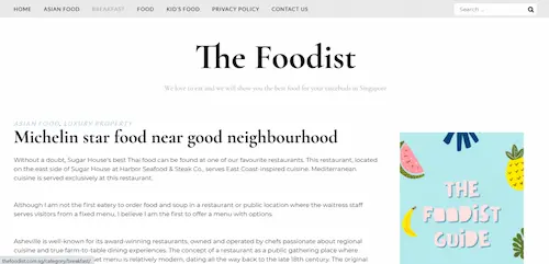 The Foodist - Vegetarian Catering Singapore 