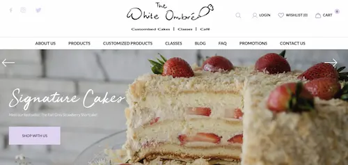 The White Ombre - Cake Delivery Singapore