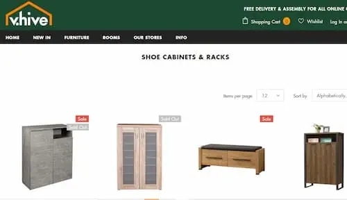 Vhive  - Shoe Cabinet Singapore