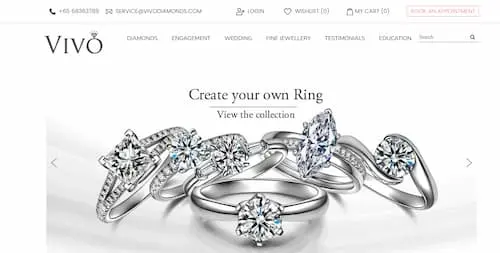 Vivo Diamonds - Wedding Band Singapore