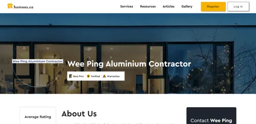 Wee Ping Aluminium Contractors - Window Contractor Singapore (Credit: Wee Ping Aluminium Contractors) 