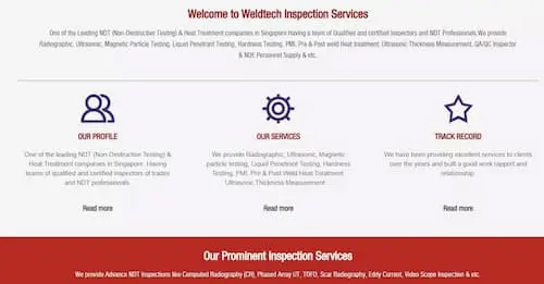 Weldtech Inspection Services - Welding Service Singapore