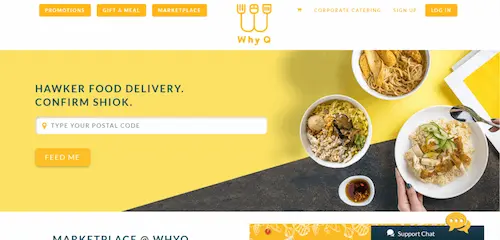 WhyQ - Food Delivery Singapore