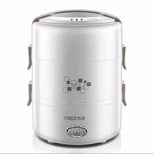 Yoice DFH16 2L/3 Tier Electric Lunch Box - Lunch Boxes Singapore (Credit: Yoice)