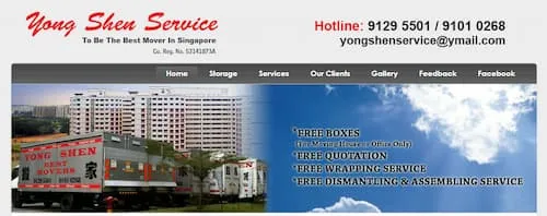 Yong Shen Service - Furniture Delivery Service Singapore (Credit: Yong Shen Service)