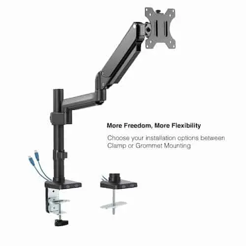 iErgo 4 Pole Single Monitor Arm - Monitor Arms Singapore