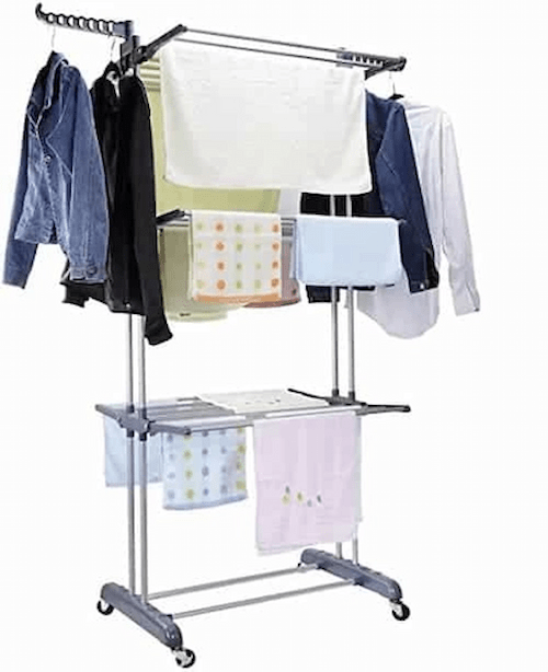 3-Tier Laundry and Clothes Rack - Laundry Rack Singapore (Credit: Nicedeal.sg)