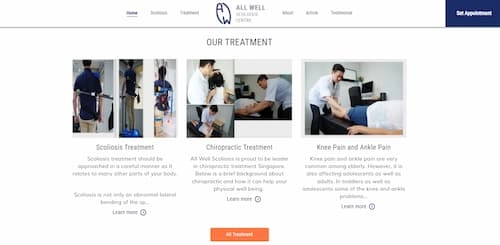 All Well Scoliosis Centre - Back Specialist Singapore (Credit: All Well Scoliosis Centre)