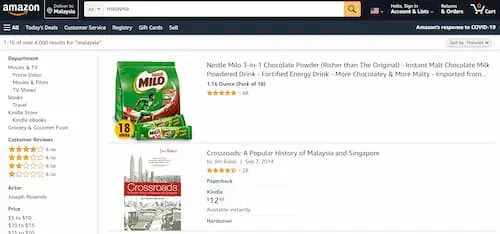 Amazon  - Online Shopping Malaysia