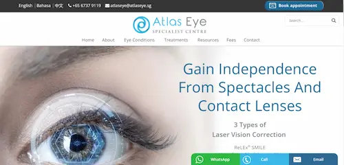 Atlas Eye Specialist - Cataract Surgery Singapore 