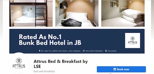 Attrus Bed & Breakfast - Hostel Johor Bahru