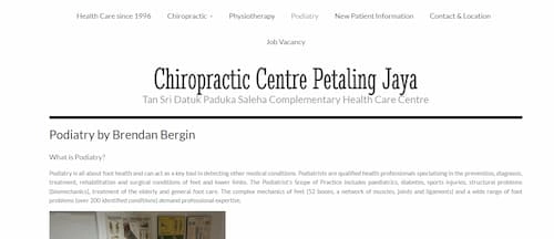 Brendan Bergin – Chiropractic Centre Petaling Jaya - Podiatrist Malaysia (Credit: Brendan Bergin – Chiropractic Centre Petaling Jaya)