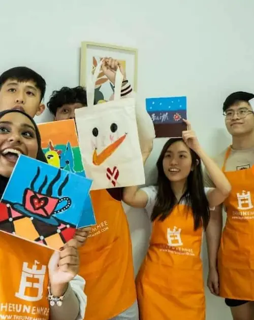 Canvas Art Jamming Workshop - Craft Workshops In Singapore