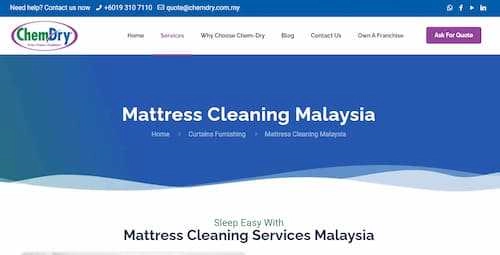 ChemDry (M) Sdn. Bhd. - Mattress Cleaning KL Selangor