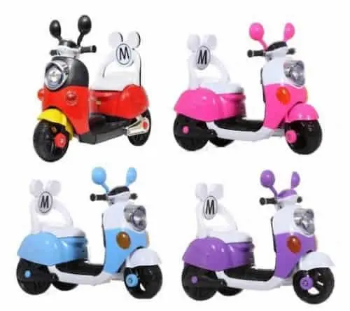 Children Electric Mickey Scooter with Back Rest - Kids Scooter KL Selangor