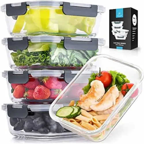 Colibrox Glass Meal Prep Containers - Airtight Container Singapore