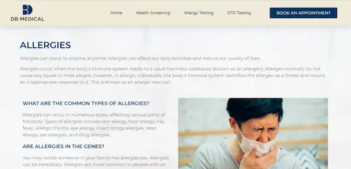 DB Medical - Allergy Test Singapore