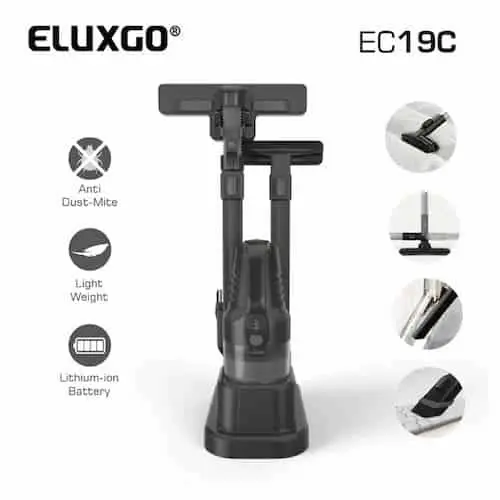 Eluxgo Lightweight Cordless Vacuum EC19C - Cordless Vacuum Singapore