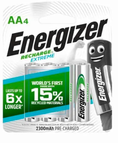 Energizer Recharge Universal AA 2000mAh  - Rechargeable Battery Malaysia  