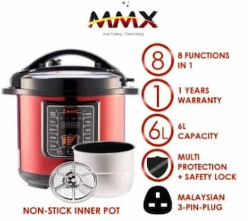 Ewant YBD6-100 Multi-Functional Electric Pressure - Pressure Cooker Malaysia (Credit: Ewant)  