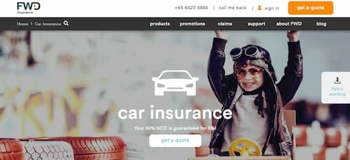 FWD Insurance - Cheapest Car Insurance Singapore (Credit: FWD Insurance)