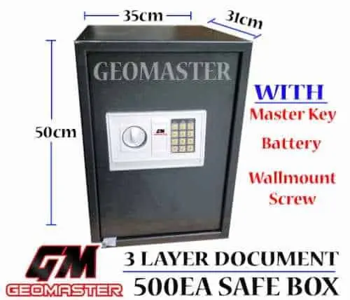 GEOMASTER Safety Box  -  Safe Box Malaysia