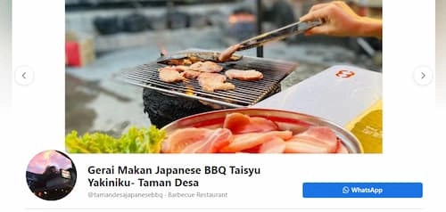 Gerai Makan Japanese BBQ Taisyu Yakiniku - Yakiniku KL Selangor (Credit: Gerai Makan Japanese BBQ Taisyu Yakiniku)