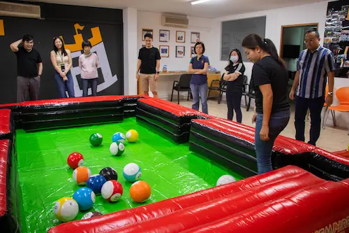 Giant Sized Poolball - Poolball Singapore (Credit: FunEmpire)