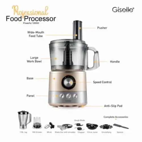 Giselle 11-in-1 Multifunctional Food Processor & Blender KEA0223  - Food Processor Malaysia