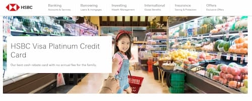 HSBC Platinum Visa Credit Card - Credit Card Petrol Singapore (Credit: HSBC)