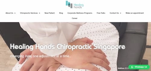 Healing Hands Chiropractic - Back Specialist Singapore (Credit: Healing Hands Chiropractic) 