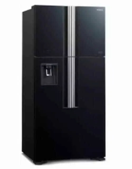 Hitachi Japan 4-Door French Glass Door Refrigerator 586L (R-W720P7M GBK)   - Fridge KL Selangor  