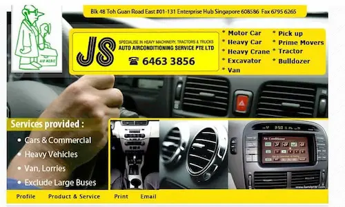 JS Auto Airconditioning Service-Car Aircon Service Singapore