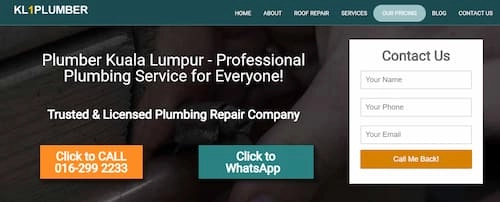 KL1 Plumber - Plumber KL Selangor